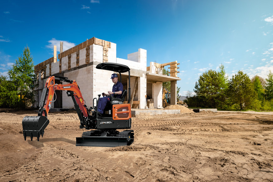 Doosan Launches New DX20Z-7 Two Tonne Mini-Excavator